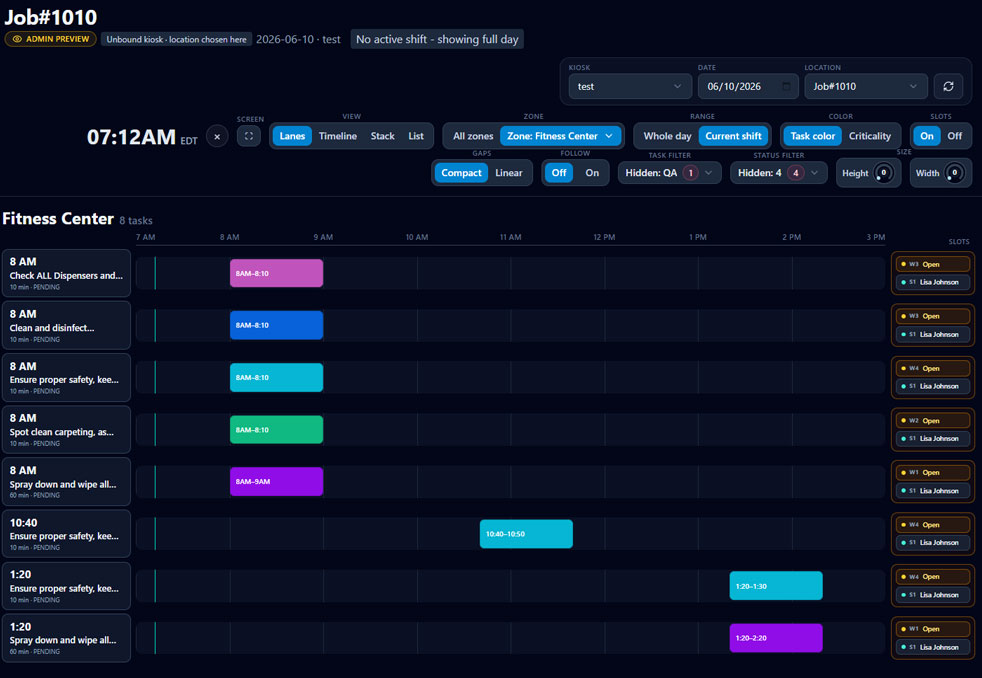 ShiftOrder - Planificator operational pentru taskuri si echipe